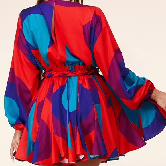 L’ATISTE Multi Color Mini Dress - Picture 3 of 10